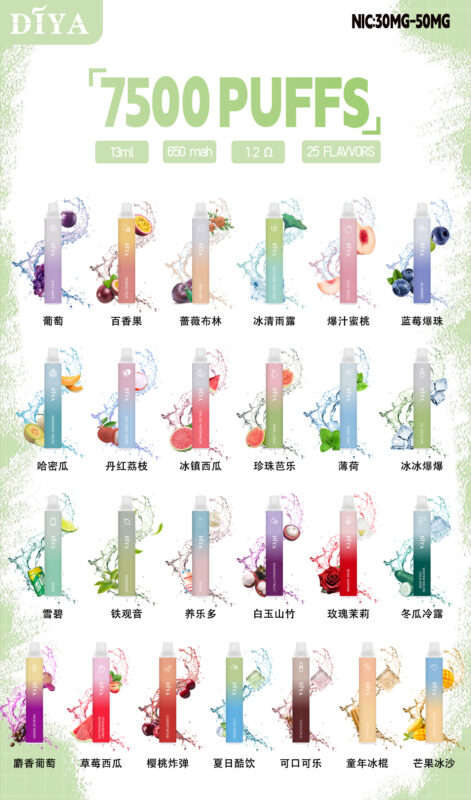 DIYA叮啞7500口一次性電子煙